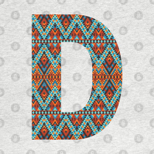 Letter D- boho design by RinaMosaics